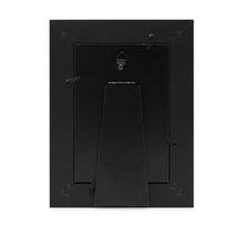 Isaac Jacobs Wood Sentiments Cat "Meow" Picture Frame, Keepsake Photo Frame with Easel and a Hanging Tabs for Tabletop, Desktop & Wall Display_#color_black_4x6_vertical