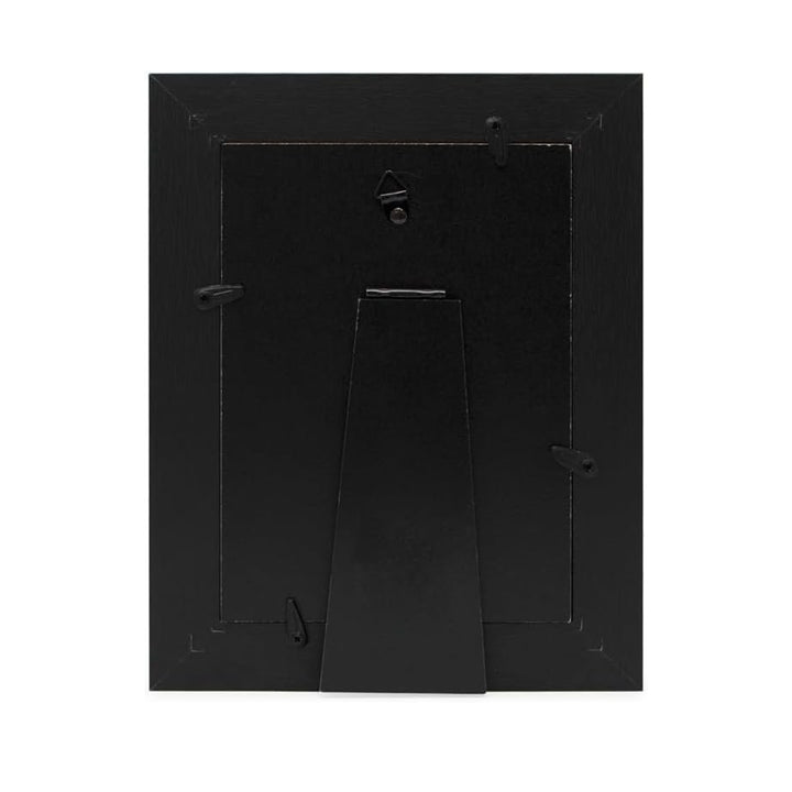 Isaac Jacobs Wood Sentiments Cat "Meow" Picture Frame, Keepsake Photo Frame with Easel and a Hanging Tabs for Tabletop, Desktop &amp; Wall Display_