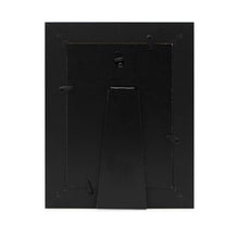 Isaac Jacobs Wood Sentiments Cat "Meow" Picture Frame, Keepsake Photo Frame with Easel and a Hanging Tabs for Tabletop, Desktop & Wall Display_#color_black_5x7_vertical