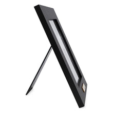 Isaac Jacobs Wood Sentiments "Papa" Picture Frame, Keepsake Photo Frame with Easel and a Hanging Tabs for Tabletop, Desktop & Wall Display_#color_black_5x7_vertical