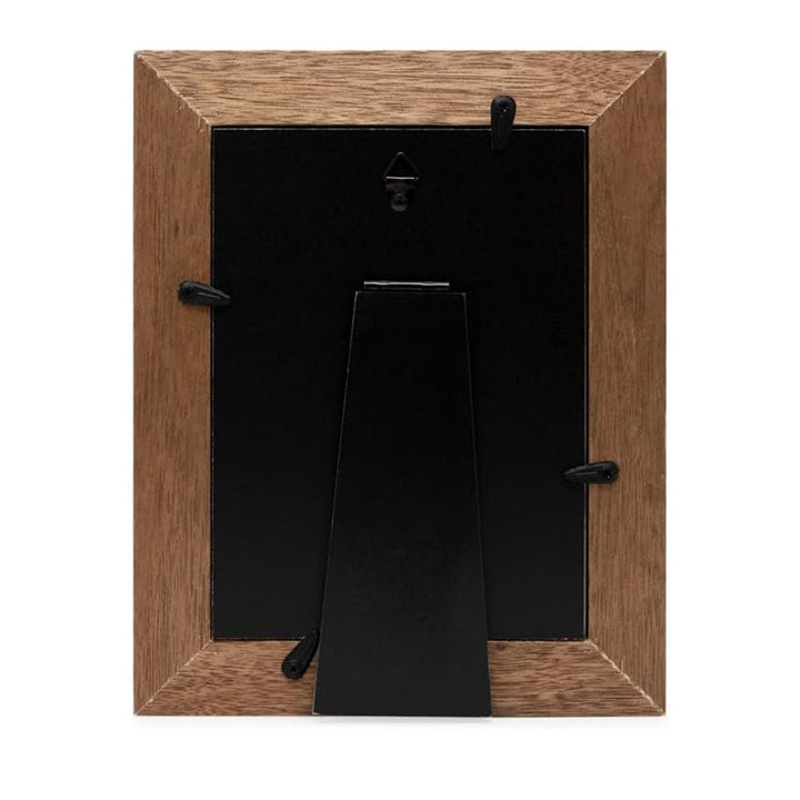 Isaac Jacobs Wood Sentiments Dog "Woof!" Picture Frame, Keepsake Photo Frame with Easel and a Hanging Tabs for Tabletop, Desktop &amp; Wall Display_