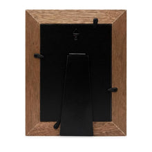 Isaac Jacobs Wood Sentiments Dog "Woof!" Picture Frame, Keepsake Photo Frame with Easel and a Hanging Tabs for Tabletop, Desktop & Wall Display_#color_brown_5x7_vertical