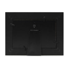 Isaac Jacobs Wood Sentiments "The Boys" Picture Frame, Keepsake Photo Frame with Easel and a Hanging Tabs for Tabletop, Desktop & Wall Display_#color_black_4x6_horizontal