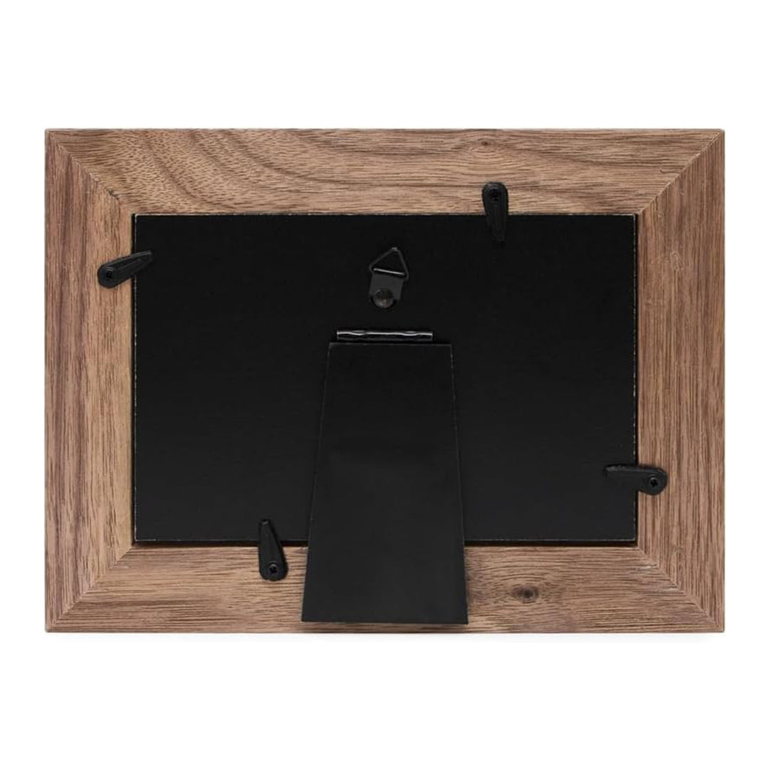 Isaac Jacobs Wood Sentiments "Grandchildren" Picture Frame, Keepsake Photo Frame with Easel and a Hanging Tabs for Tabletop, Desktop &amp; Wall Display