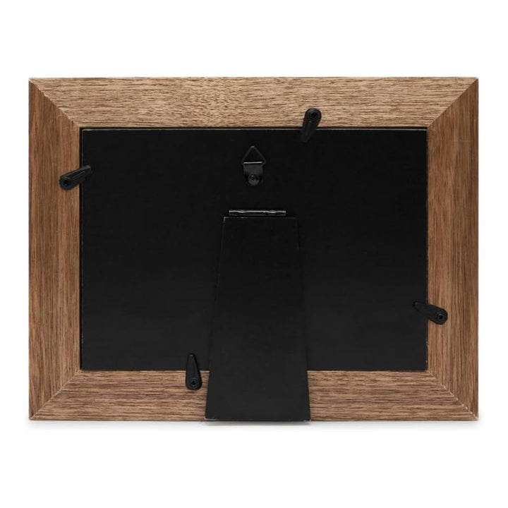 Isaac Jacobs Wood Sentiments "Grandchildren" Picture Frame, Keepsake Photo Frame with Easel and a Hanging Tabs for Tabletop, Desktop &amp; Wall Display