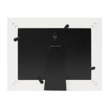 Isaac Jacobs Wood Sentiments "The Girls" Picture Frame, Keepsake Photo Frame with Easel and a Hanging Tab for Tabletop, Desktop & Wall Display_#color_white_5x7_horizontal