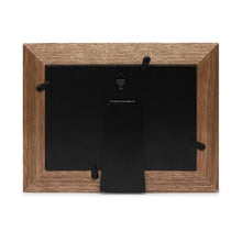 Isaac Jacobs Wood Sentiments Cat "Meow" Picture Frame, Keepsake Photo Frame with Easel and a Hanging Tabs for Tabletop, Desktop & Wall Display_#color_brown_5x7_horizontal