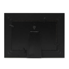 Isaac Jacobs Wood Sentiments "Papa" Picture Frame, Keepsake Photo Frame with Easel and a Hanging Tabs for Tabletop, Desktop & Wall Display_#color_black_4x6 Horizontal