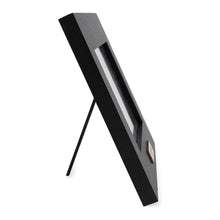 Isaac Jacobs Wood Sentiments "Papa" Picture Frame, Keepsake Photo Frame with Easel and a Hanging Tabs for Tabletop, Desktop & Wall Display_#color_black_4x6 Horizontal