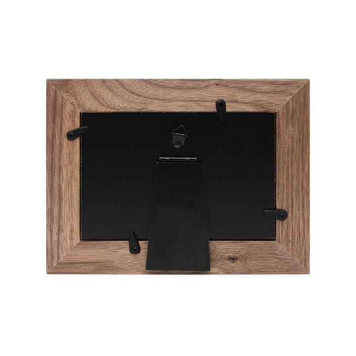 Isaac Jacobs Wood Sentiments Dog "Woof!" Picture Frame, Keepsake Photo Frame with Easel and a Hanging Tabs for Tabletop, Desktop &amp; Wall Display_