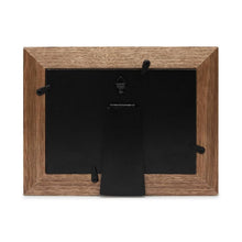 Isaac Jacobs Wood Sentiments Dog "Woof!" Picture Frame, Keepsake Photo Frame with Easel and a Hanging Tabs for Tabletop, Desktop & Wall Display_#color_brown_5x7_horizontal