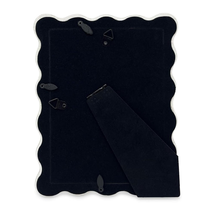 Isaac Jacobs Resin Picture Frame, Elegant Undulating Curve Design for Tabletop &amp; Wall Display Photo Frame, Home Décor, Art, Photo Gallery