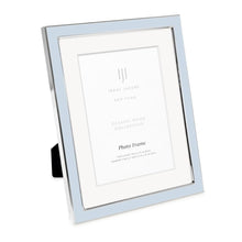Isaac Jacobs Enamel Picture Frame with Metal Edge with Easel, Tabletop Display, Wall Décor, Photo Gallery