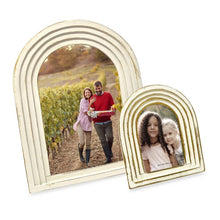 Isaac Jacobs Arc Resin Picture Frame with Gradient Design, Decorative Photo Frame, Tabletop & Wall Display, Hanging Display & Home Decor