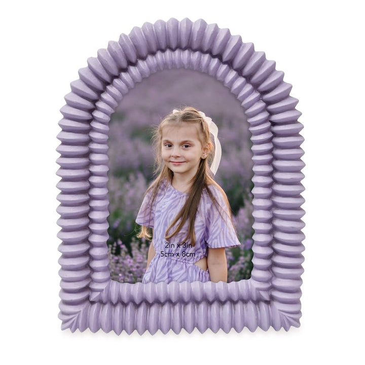 Isaac Jacobs 2x3 Matte Blush Double Bead Arch Photo Frame with Black Fabric Easel, Tabletop, Wall-Mountable, Shelf and Desk, Decorative Art Design, Home Décor (2x3, Matte Blush)
