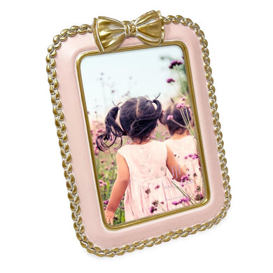 Isaac Jacobs 4x6 Braided Bow Frame for Tabletop and Wall Display, Decorative Design, Tables, Bookshelves, Desks, Home Décor, Photo Gallery, Art