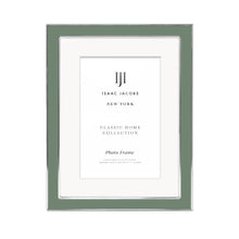 Isaac Jacobs Enamel Picture Frame with Metal Edge with Easel, Tabletop Display, Wall Décor, Photo Gallery