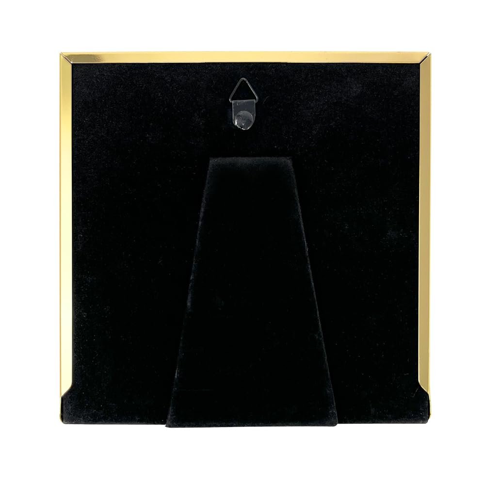 Isaac Jacobs Metal Picture Frame, Triple Matted Classic Metal Photo Frame Made For Tabletop &amp; Hanging Display, Photo Gallery and Wall Art_