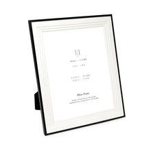 Isaac Jacobs Metal Picture Frame, Triple Matted Classic Metal Photo Frame Made For Tabletop & Hanging Display, Photo Gallery and Wall Art_#color_black_10x12 (Matted 8x10)