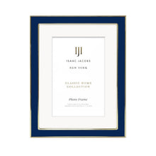 Isaac Jacobs Enamel Picture Frame with Metal Edge with Easel, Tabletop Display, Wall Décor, Photo Gallery