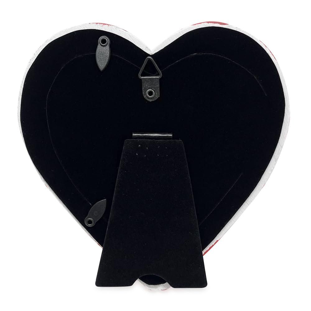 Isaac Jacobs 4x4 Candyheart Picture Frame - Resin, Holiday-Inspired Décor for Tabletop or Wall Display, Holiday Gift, Home Décor_
