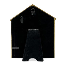 Isaac Jacobs Resin Sentiments Woof Doghouse Frame, Vertical Keepsake Photo Frame with Easel and Hanging Tabs for Tabletop, Desktop & Wall Display