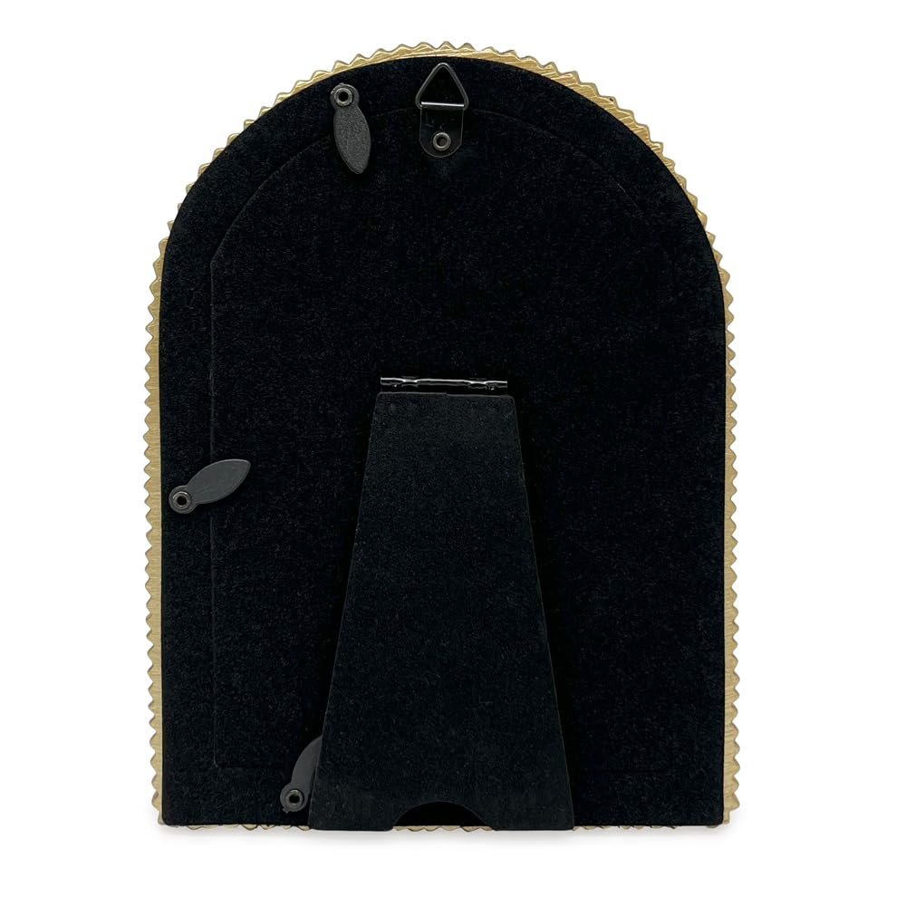 Isaac Jacobs 2x3 Matte Blush Double Bead Arch Photo Frame with Black Fabric Easel, Tabletop, Wall-Mountable, Shelf and Desk, Decorative Art Design, Home Décor (2x3, Matte Blush)