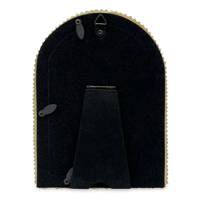 Isaac Jacobs 2x3 Matte Blush Double Bead Arch Photo Frame with Black Fabric Easel, Tabletop, Wall-Mountable, Shelf and Desk, Decorative Art Design, Home Décor (2x3, Matte Blush)