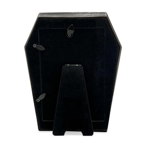 Isaac Jacobs 4x6 Vampire Coffin-Shaped Picture Frame For Photo Tabletop & Wall Display Hanging Display & Home Décor