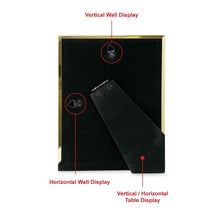 Isaac Jacobs Metal Picture Frame#color_gold_6x8 (Matted 4x6)