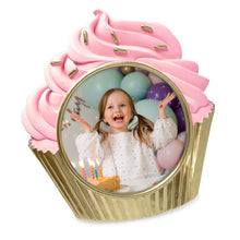 Isaac Jacobs 4x4 Cupcake Frame with Easel for Tabletop Display, Decorative Art Design, Home Décor