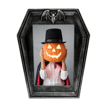 Isaac Jacobs 4x6 Vampire Coffin-Shaped Picture Frame For Photo Tabletop & Wall Display Hanging Display & Home Décor