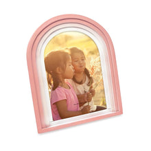 Isaac Jacobs Arc Resin Picture Frame with Gradient Design, Decorative Photo Frame, Tabletop & Wall Display, Hanging Display & Home Decor