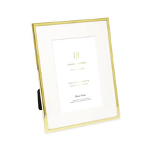 Isaac Jacobs Metal Picture Frame#color_gold_6x8 (Matted 4x6)