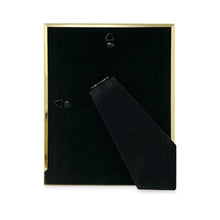 Isaac Jacobs Enamel Picture Frame with Metal Edge with Easel, Tabletop Display, Wall Décor, Photo Gallery