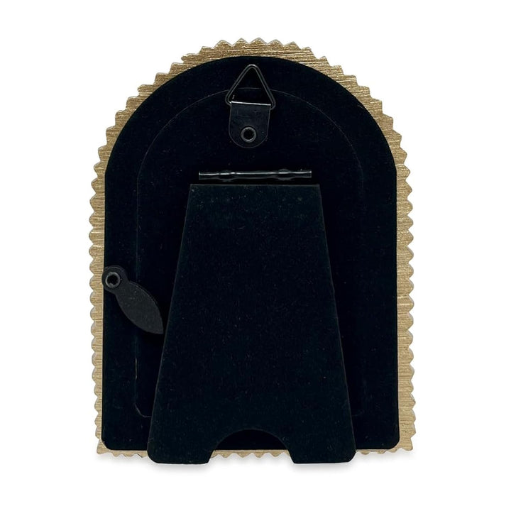Isaac Jacobs 2x3 Matte Blush Double Bead Arch Photo Frame with Black Fabric Easel, Tabletop, Wall-Mountable, Shelf and Desk, Decorative Art Design, Home Décor (2x3, Matte Blush)