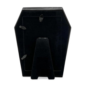 Isaac Jacobs 4x6 Vampire Coffin-Shaped Picture Frame For Photo Tabletop & Wall Display Hanging Display & Home Décor
