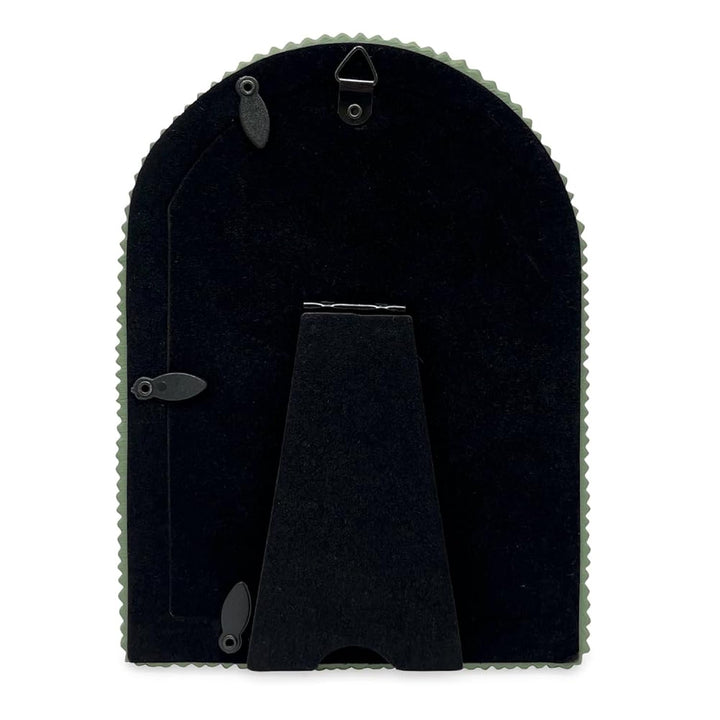 Isaac Jacobs 2x3 Matte Blush Double Bead Arch Photo Frame with Black Fabric Easel, Tabletop, Wall-Mountable, Shelf and Desk, Decorative Art Design, Home Décor (2x3, Matte Blush)