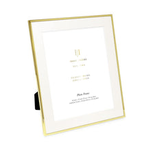 Isaac Jacobs Metal Picture Frame#color_gold_10x12 (Matted 8x10)