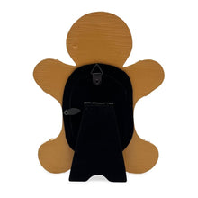 Isaac Jacobs Gingerbread Picture Frame - Fits 2x3 Photo, Vertical Resin Frame for Tabletop or Wall Display, Holiday Home Décor