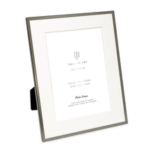 Isaac Jacobs Metal Picture Frame#color_Pewter_7x9 (Matted 5x7)