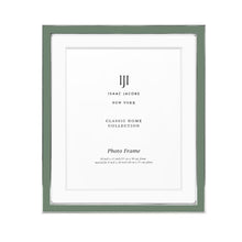Isaac Jacobs Enamel Picture Frame with Metal Edge with Easel, Tabletop Display, Wall Décor, Photo Gallery