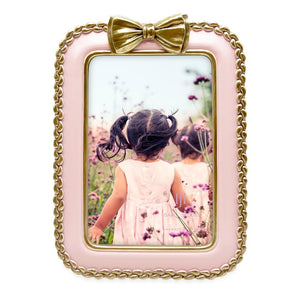 Isaac Jacobs 4x6 Braided Bow Frame for Tabletop and Wall Display, Decorative Design, Tables, Bookshelves, Desks, Home Décor, Photo Gallery, Art