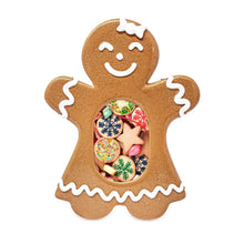 Isaac Jacobs Gingerbread Picture Frame - Fits 2x3 Photo, Vertical Resin Frame for Tabletop or Wall Display, Holiday Home Décor