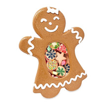 Isaac Jacobs Gingerbread Picture Frame - Fits 2x3 Photo, Vertical Resin Frame for Tabletop or Wall Display, Holiday Home Décor