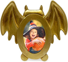 Isaac Jacobs 4x4 Bat-Shaped Picture Frame With Ears And Wings Detail, Photo Tabletop & Wall Display Hanging Display & Home Décor_#color_gold_2x3