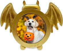 Isaac Jacobs 4x4 Bat-Shaped Picture Frame With Ears And Wings Detail, Photo Tabletop & Wall Display Hanging Display & Home Décor_#color_gold_4x4