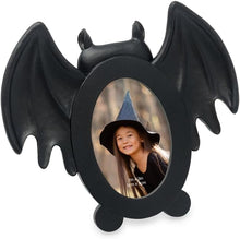 Isaac Jacobs 4x4 Bat-Shaped Picture Frame With Ears And Wings Detail, Photo Tabletop & Wall Display Hanging Display & Home Décor_#color_matt_black_2x3