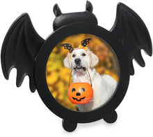 Isaac Jacobs 4x4 Bat-Shaped Picture Frame With Ears And Wings Detail, Photo Tabletop & Wall Display Hanging Display & Home Décor_#color_matt_black_4x4