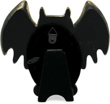 Isaac Jacobs 4x4 Bat-Shaped Picture Frame With Ears And Wings Detail, Photo Tabletop & Wall Display Hanging Display & Home Décor_#color_matt_black_with_gold_2x3